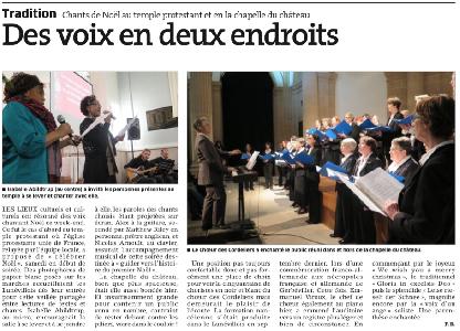L'Est Républicain (Lunéville), Parution du 22-12-2014
